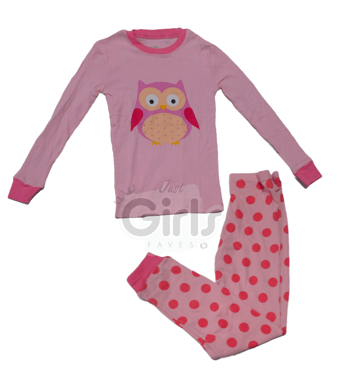 Pink Owl Pyjamas Set Girls