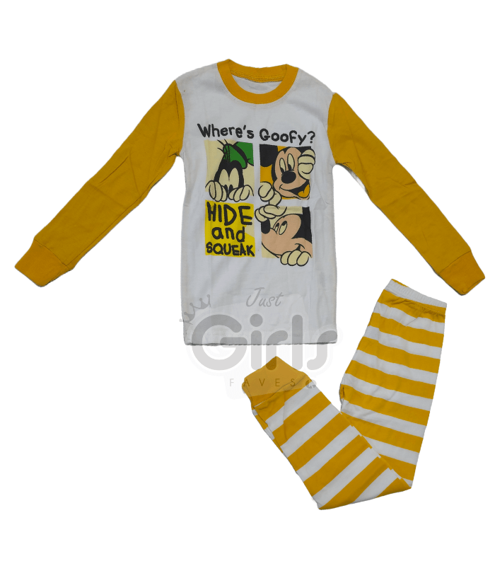 Yellow Disney Pyjamas Set Unisex